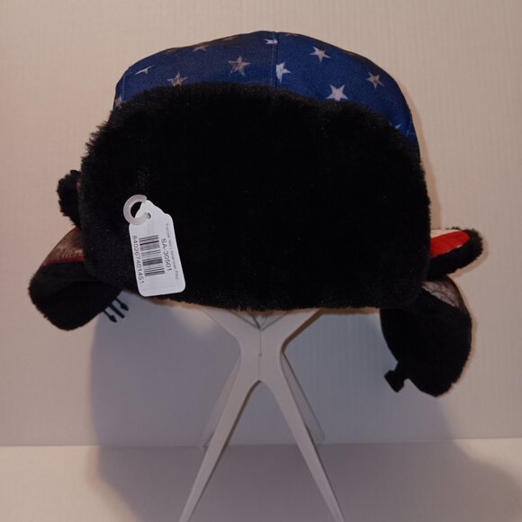 SA COMPANY FAUX FUR AMERICAN FLAG TRAPPER HAT - Picture 15 of 15